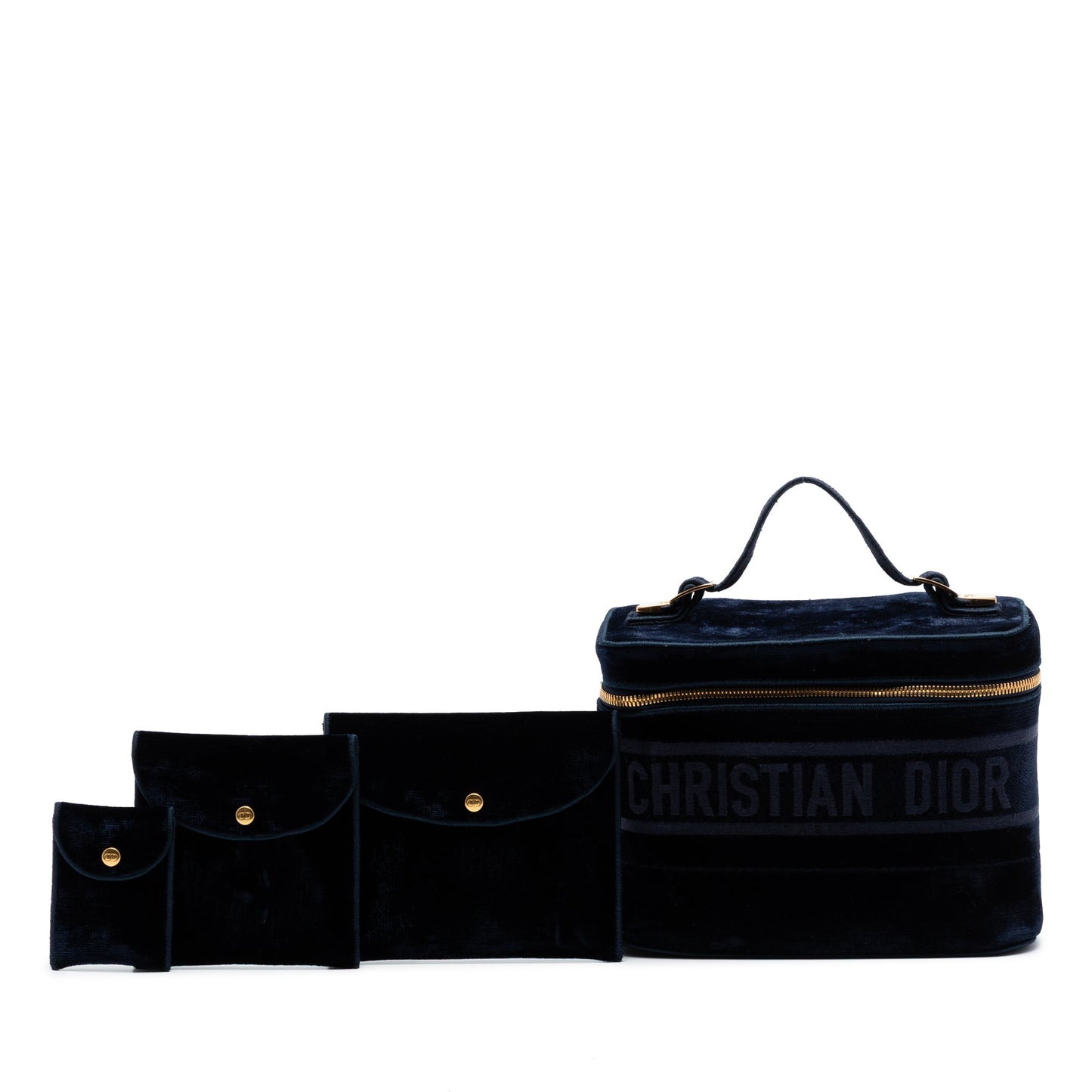 Dior Embroidered Velvet Diortravel Vanity Case