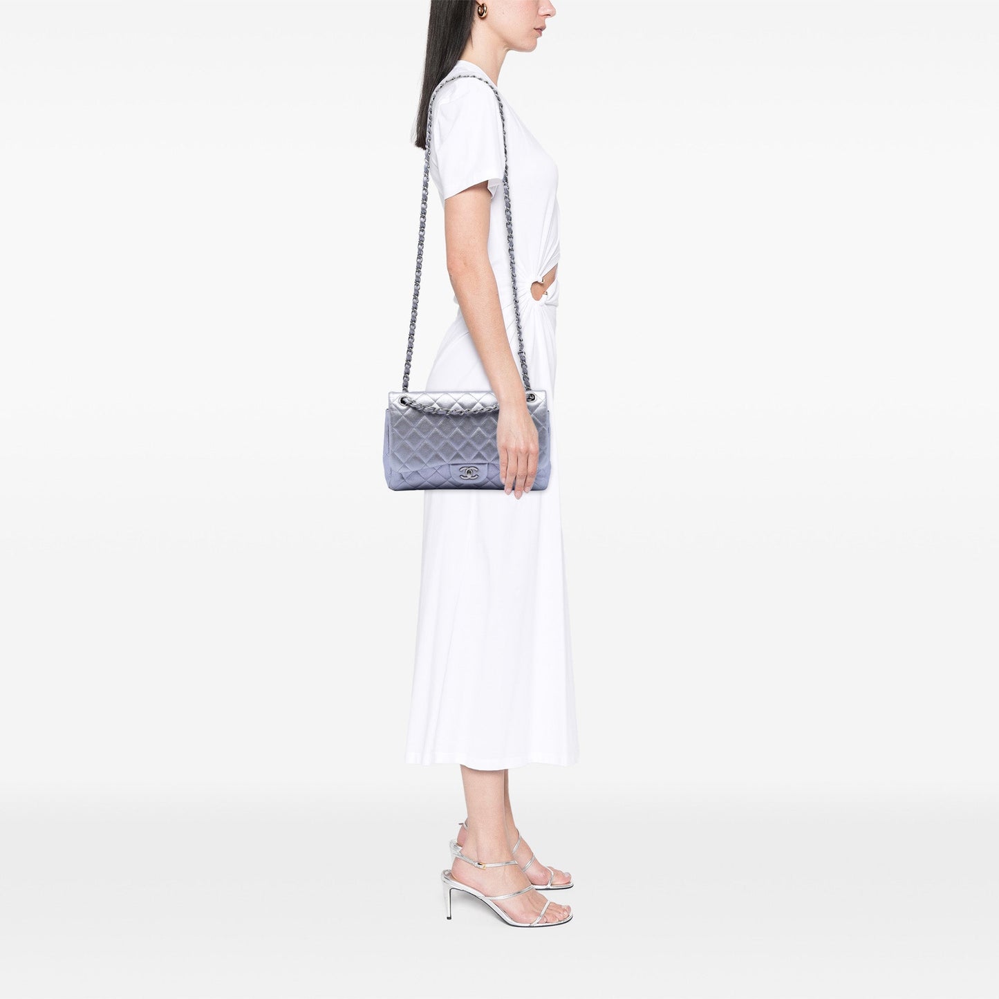 Chanel Jumbo Classic Metallic Lambskin Double Flap
