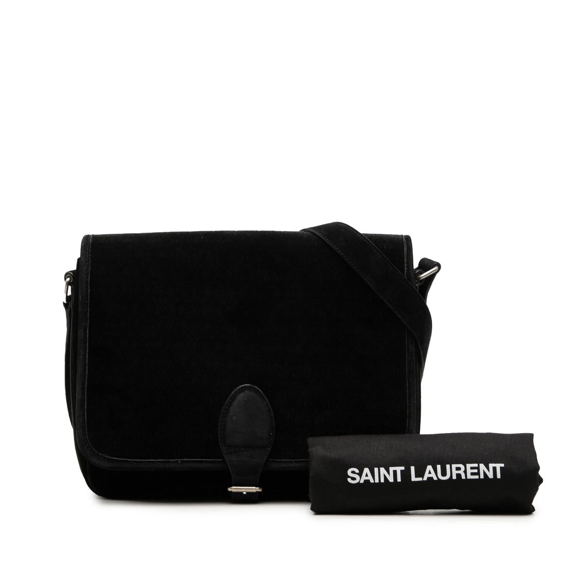 Saint Laurent Medium Le Monogramme Velvet Crossbody