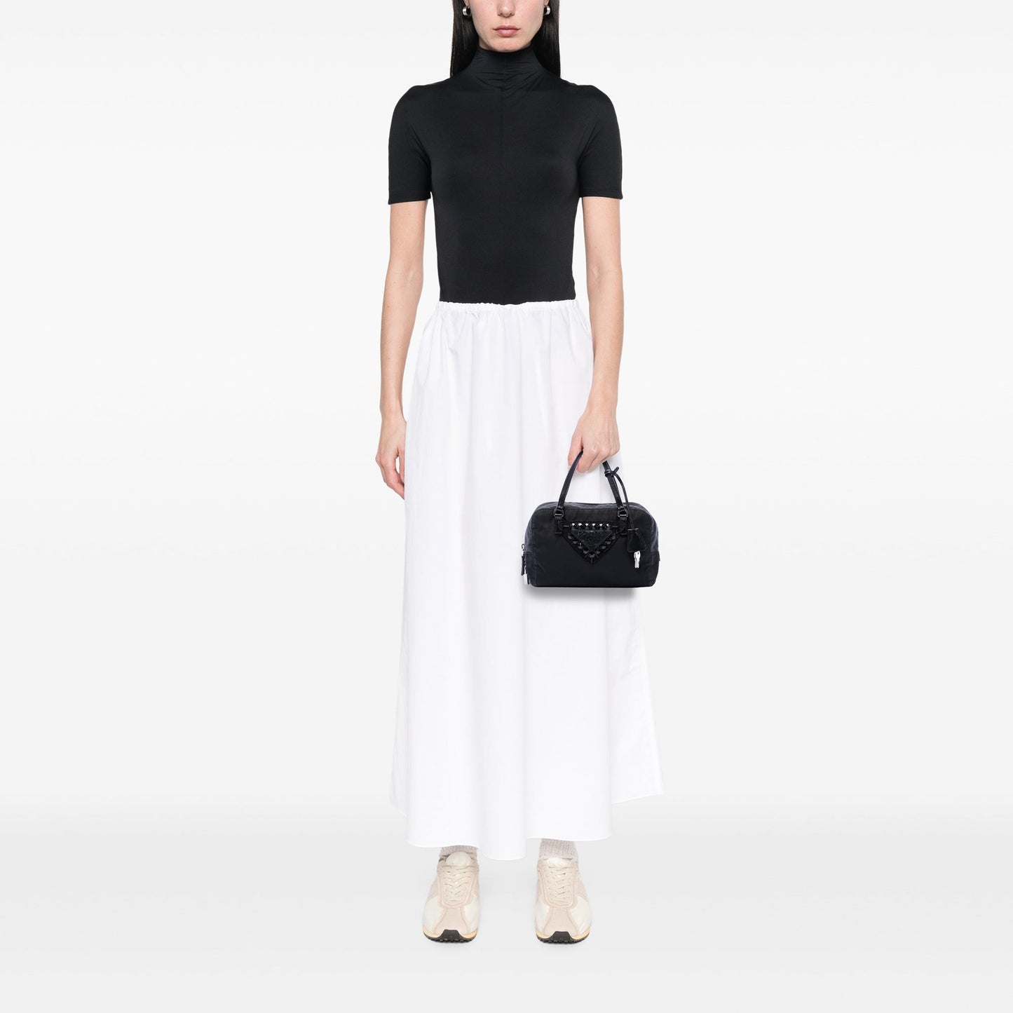 Prada Tessuto Beaded Handbag