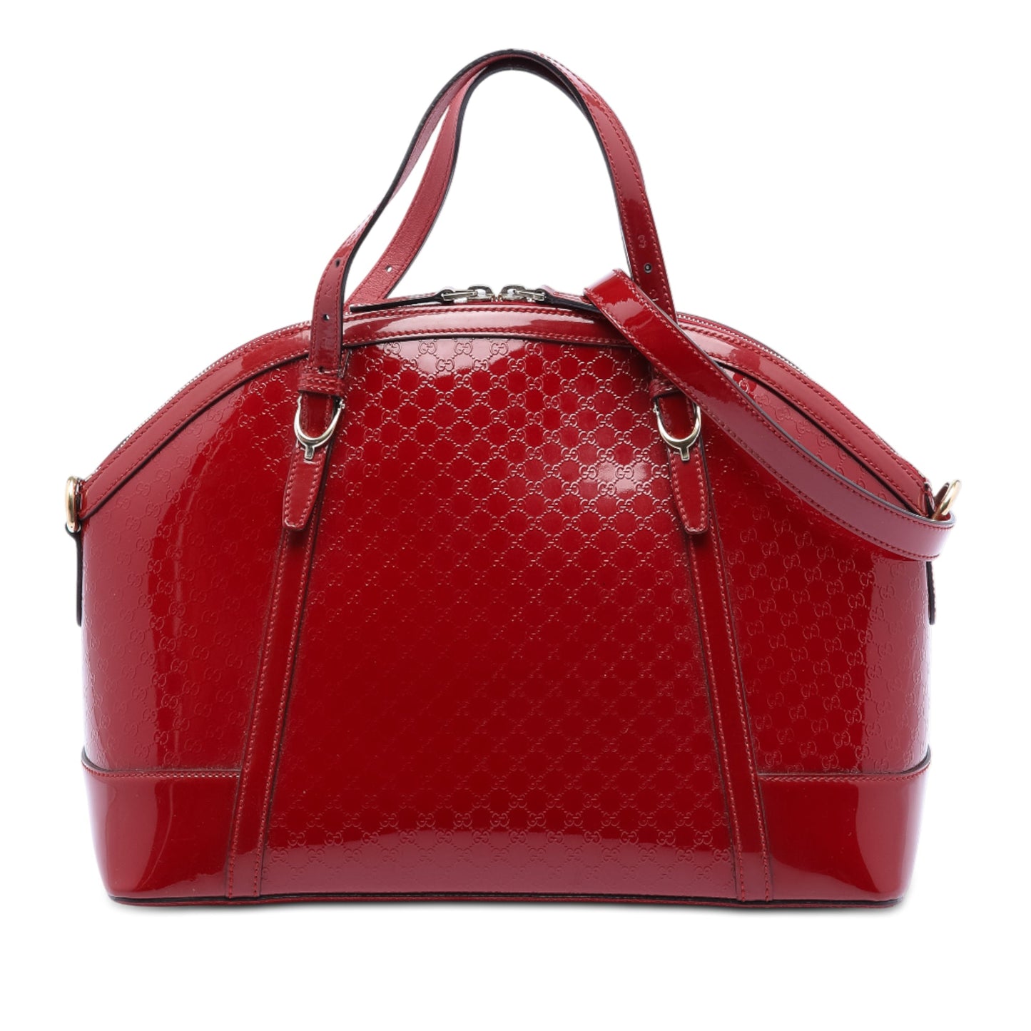 Gucci Large Microguccissima Patent Nice Dome Satchel