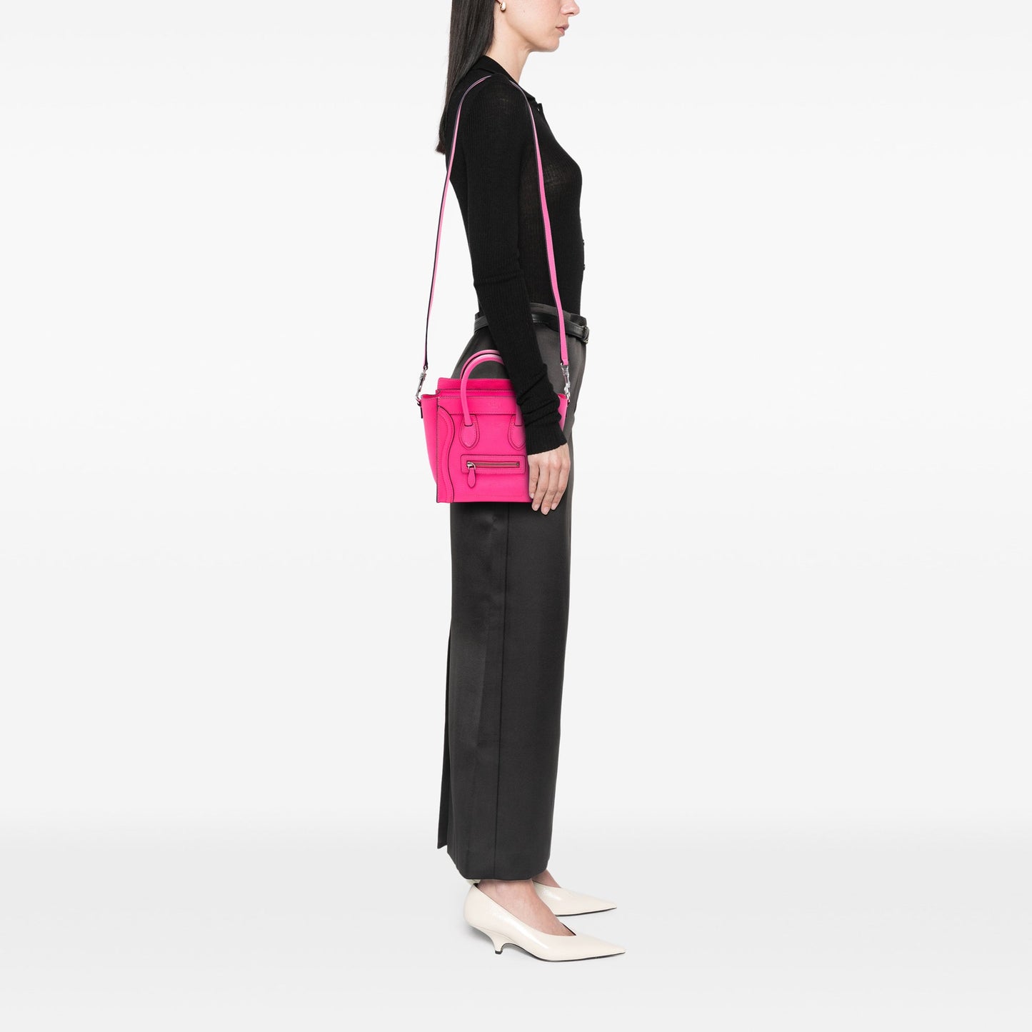 Celine Nano Leather Luggage Tote