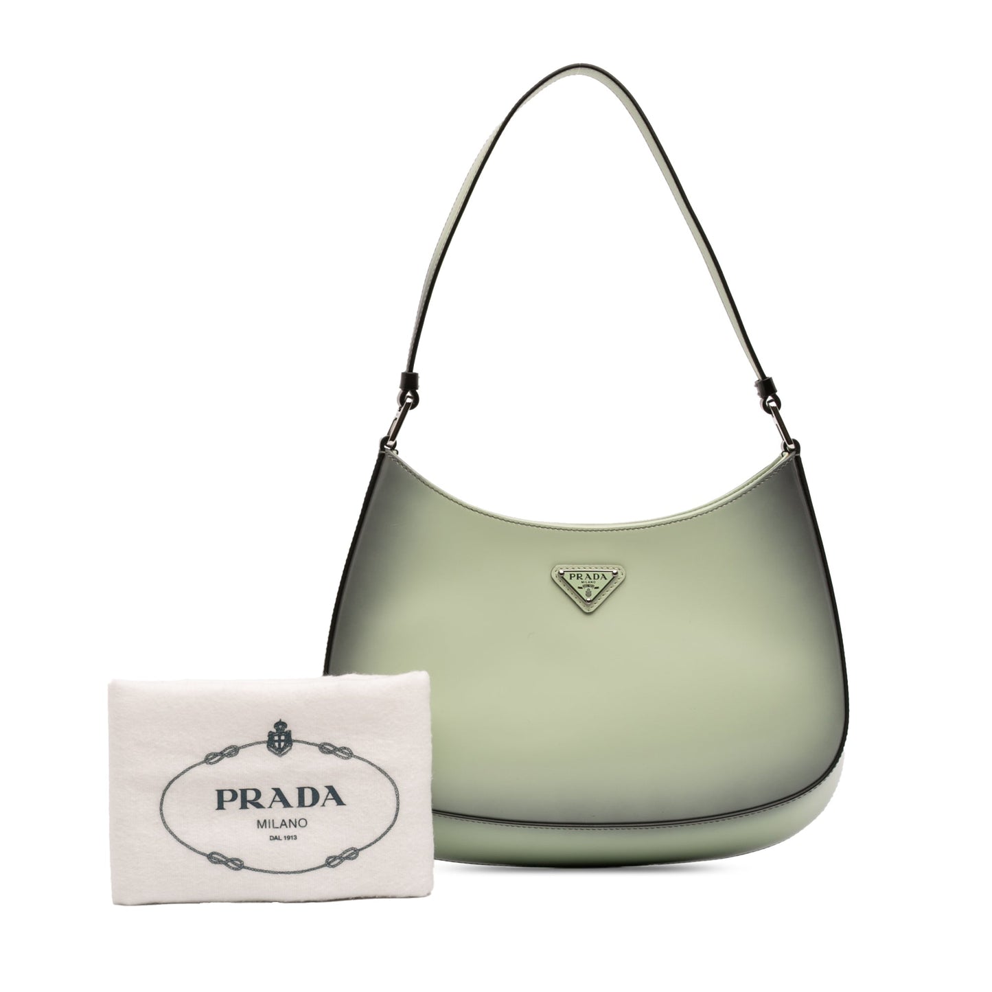 Prada Gradient Spazzolato Cleo Shoulder Bag