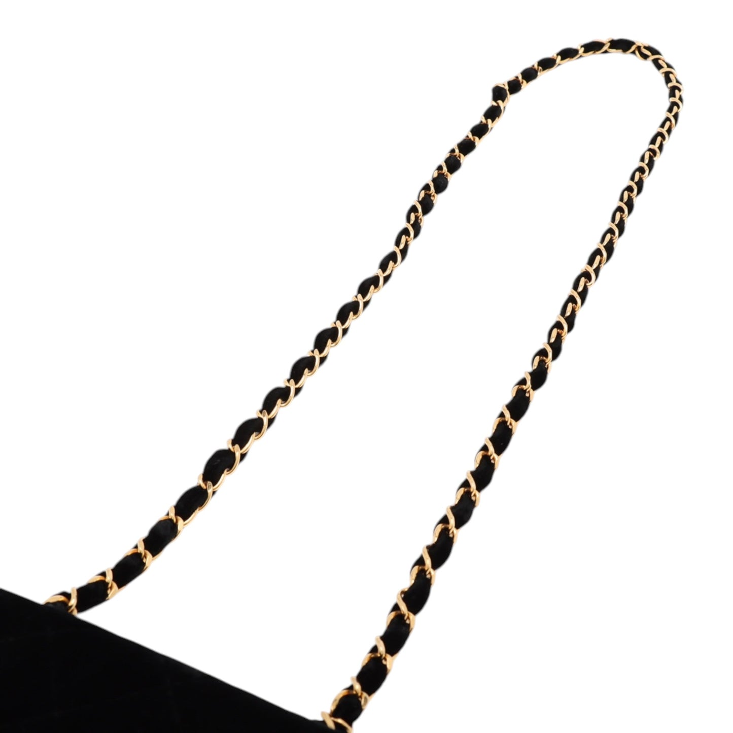Chanel Mini Quilted Velvet Straight Flap