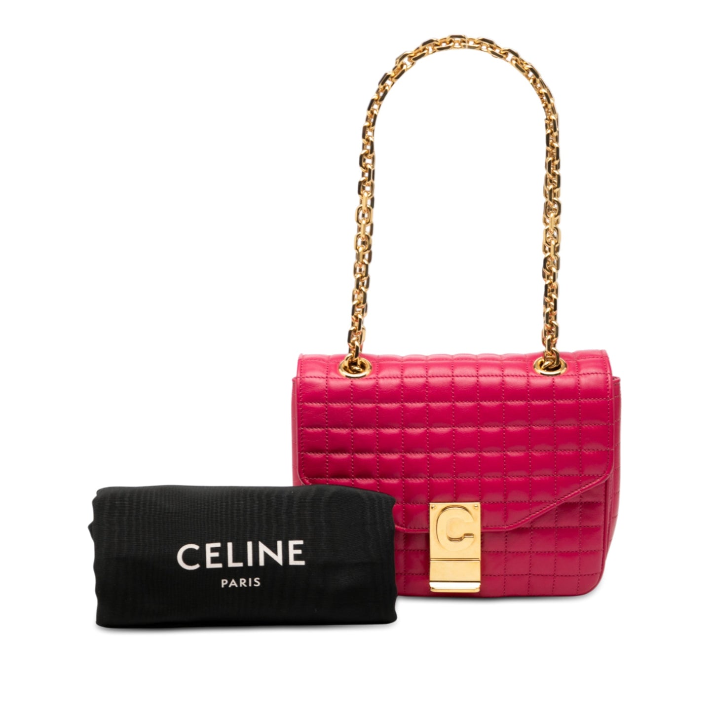 Celine Small Quilted Calfskin C Bag
