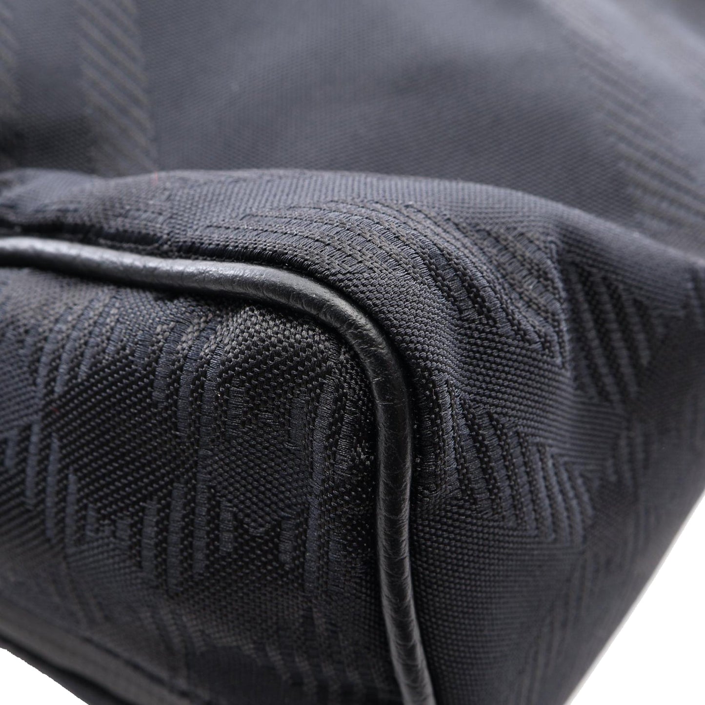 Burberry Nylon Checked Satchel