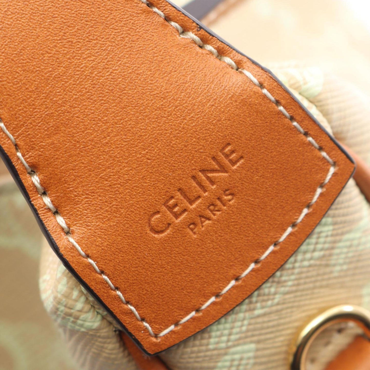 Celine Teen Lulu In Triomphe Coated Canvas Satchel