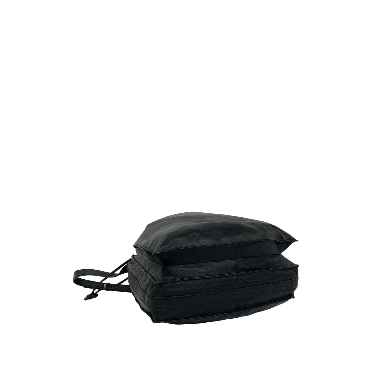 LOEWE Nappa Anagram Drawstring Crossbody — Black