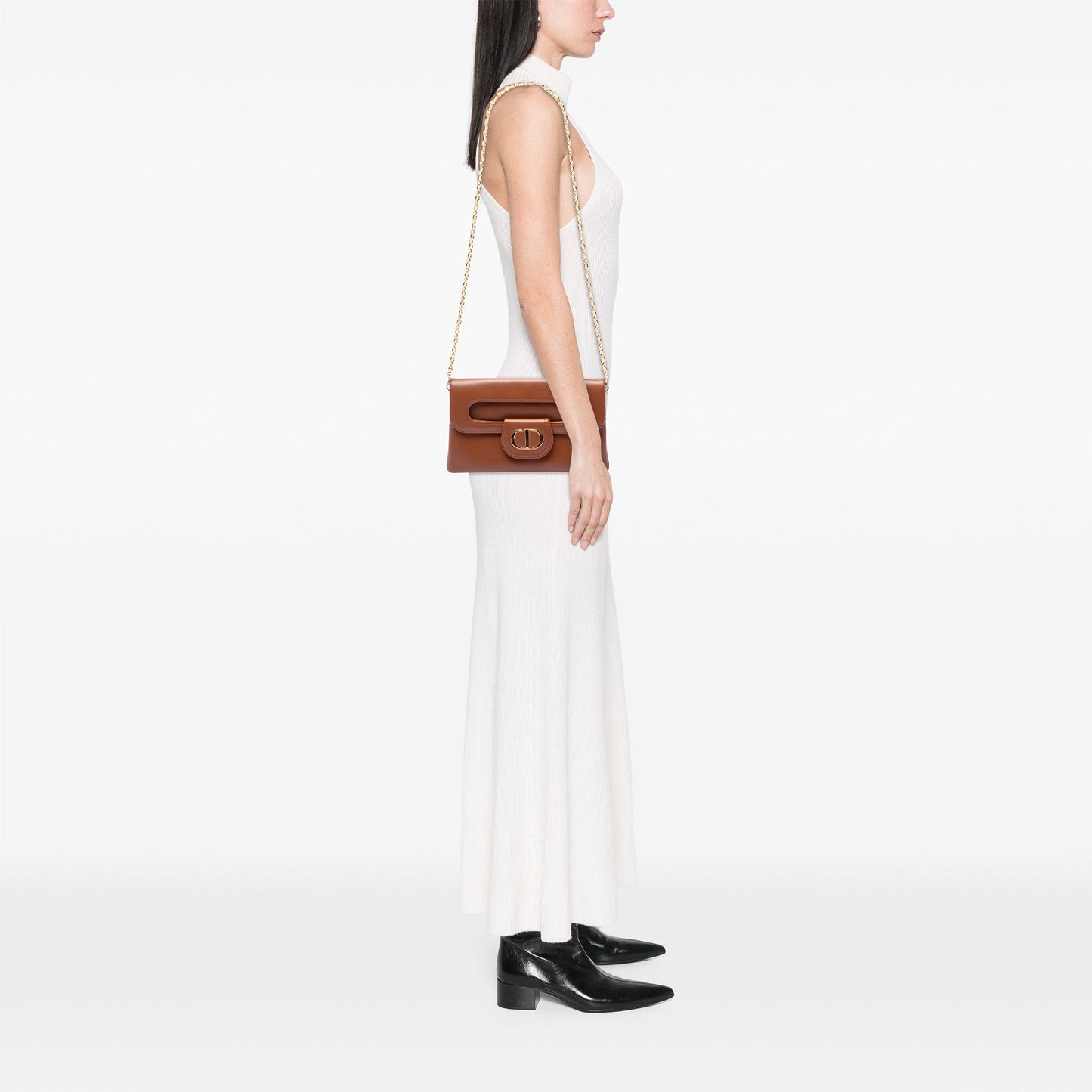 Dior Medium Calfskin DiorDouble Chain Bag