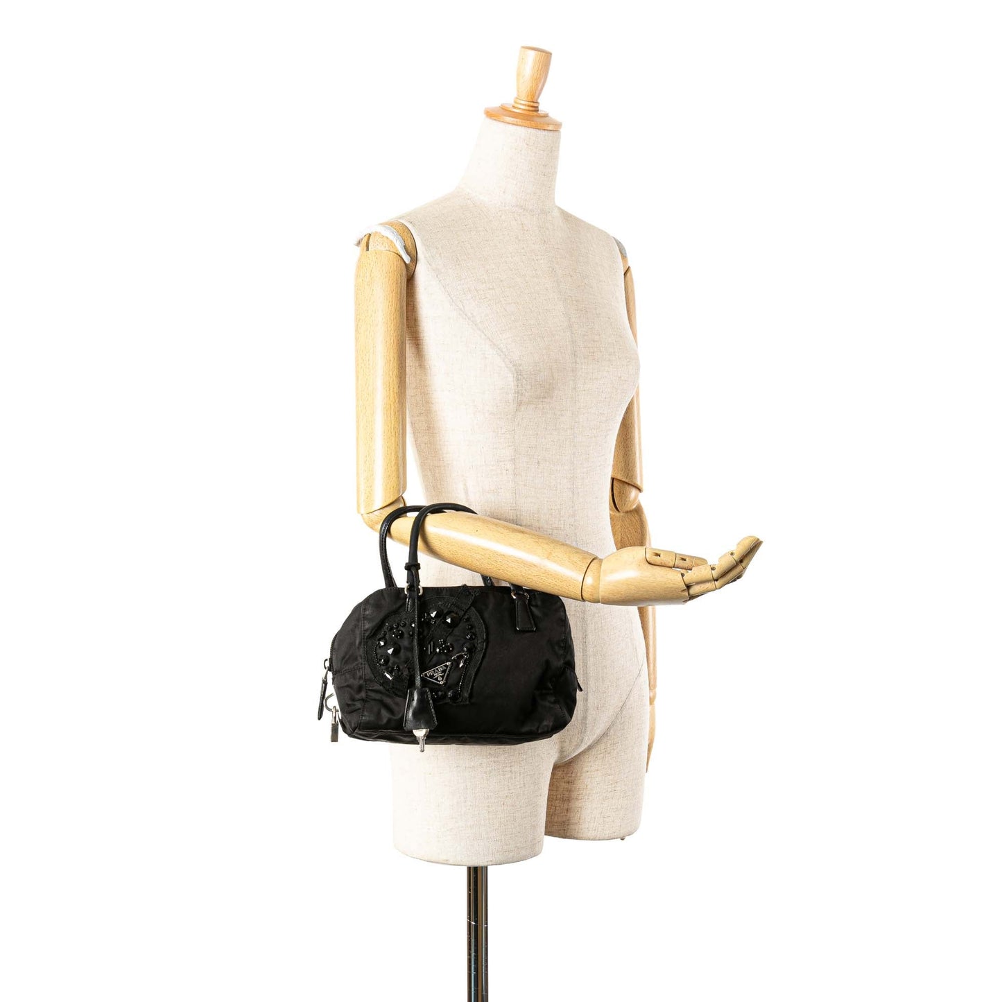Prada Tessuto Evening Heart Handbag