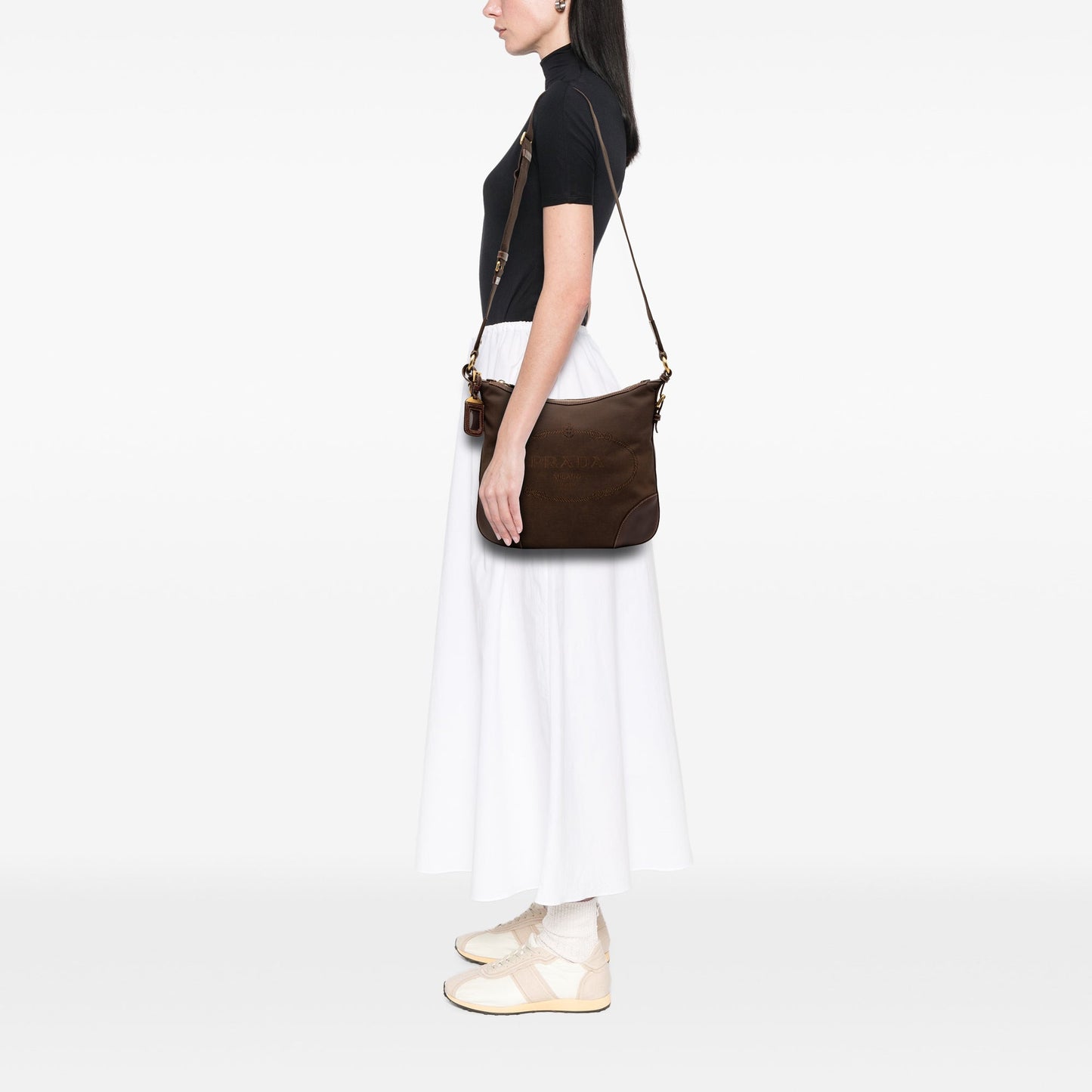 Prada Canvas Canapa Logo Crossbody