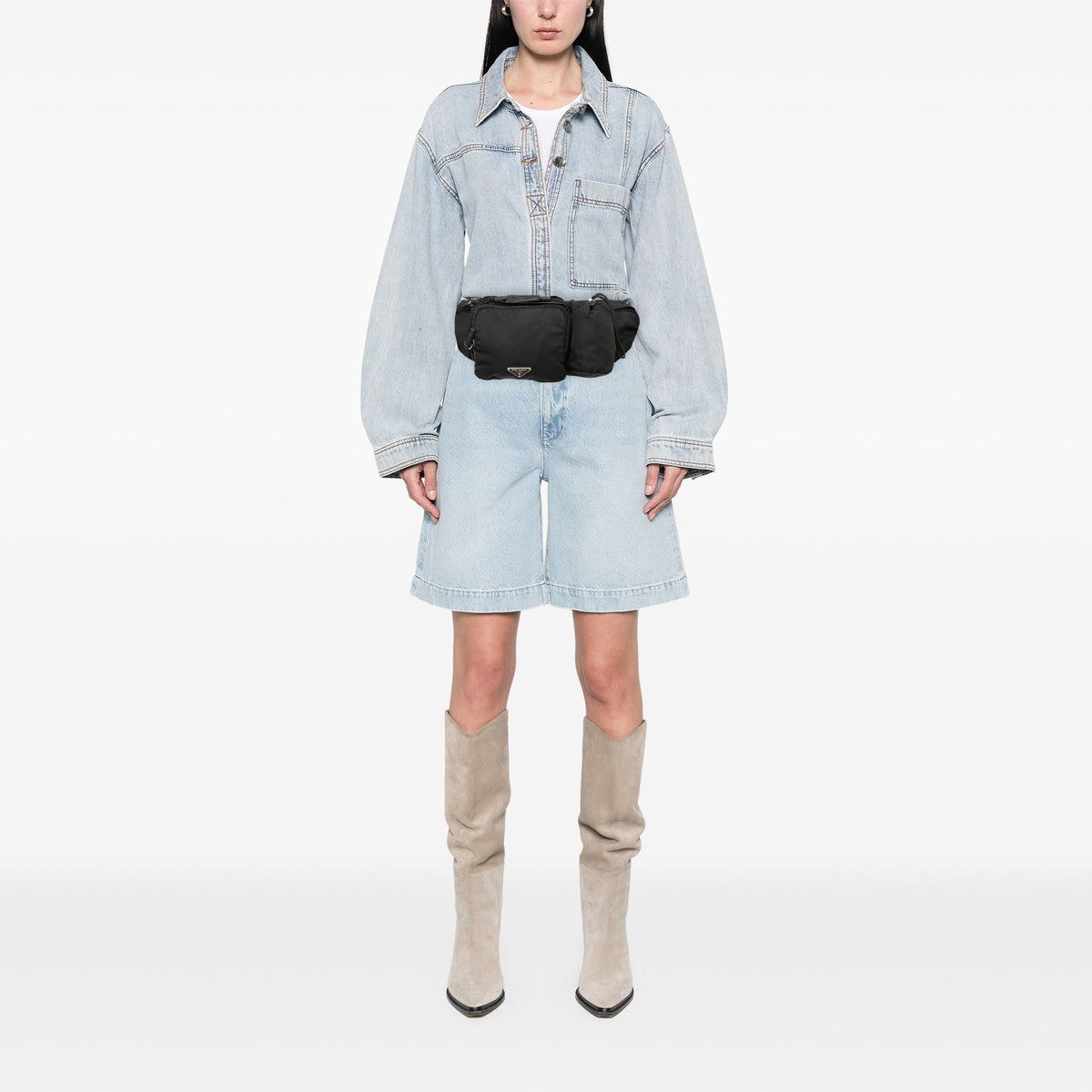 Prada Tessuto Multi Pocket Belt Bag
