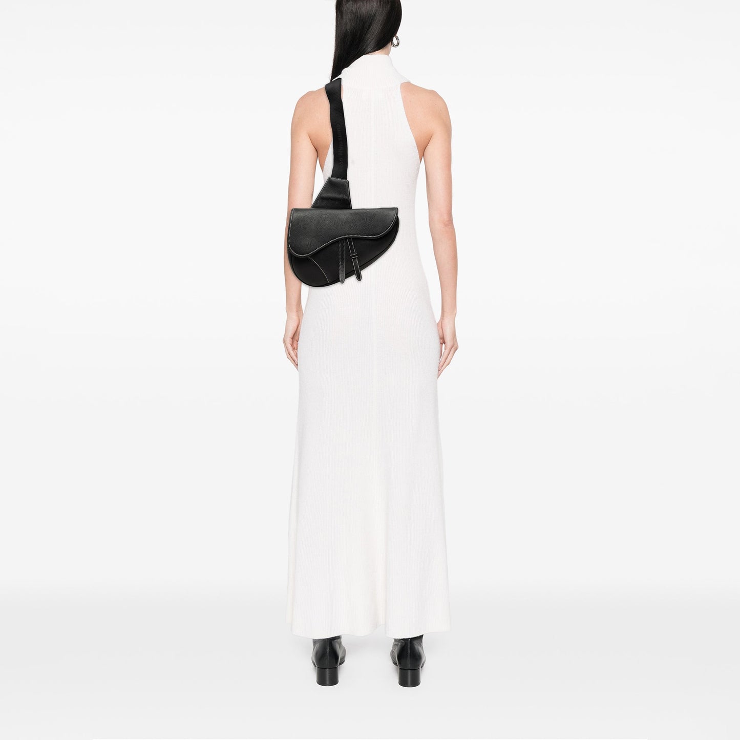 Dior Grained Calfskin Saddle Crossbody