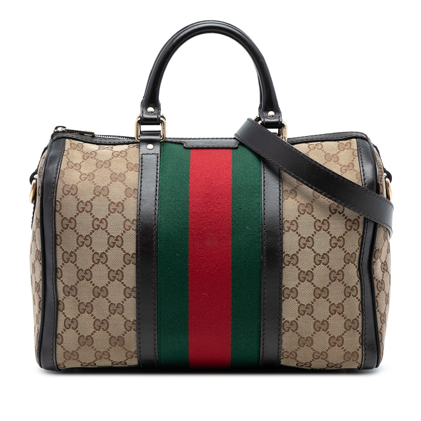 Gucci Medium GG Canvas Web Joy Boston Bag