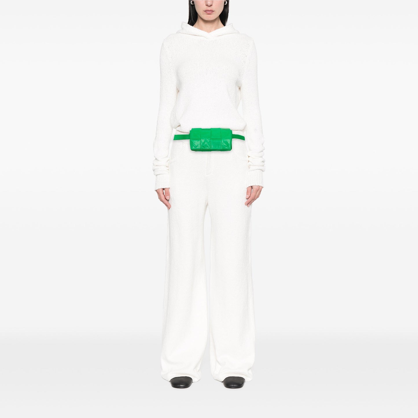 Bottega Veneta Mini Paper Calfskin Intrecciato Cassette Belt Bag