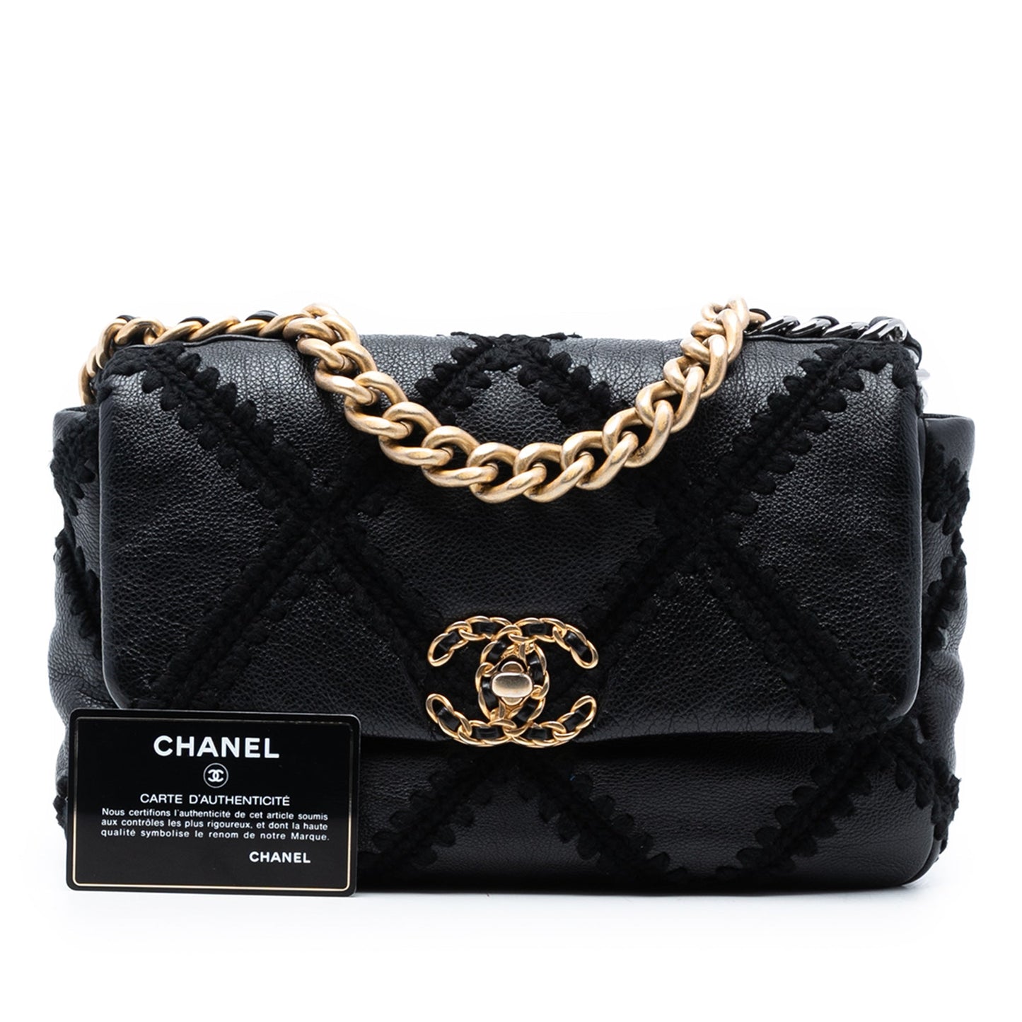 Chanel Medium Crochet Calfskin 19 Flap