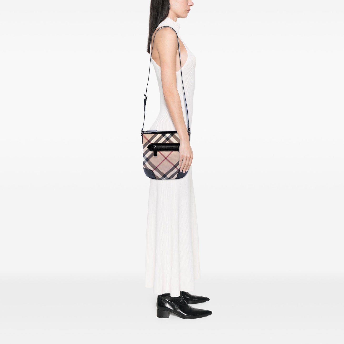 Burberry Supernova Check Coated Canvas Dryden Crossbody