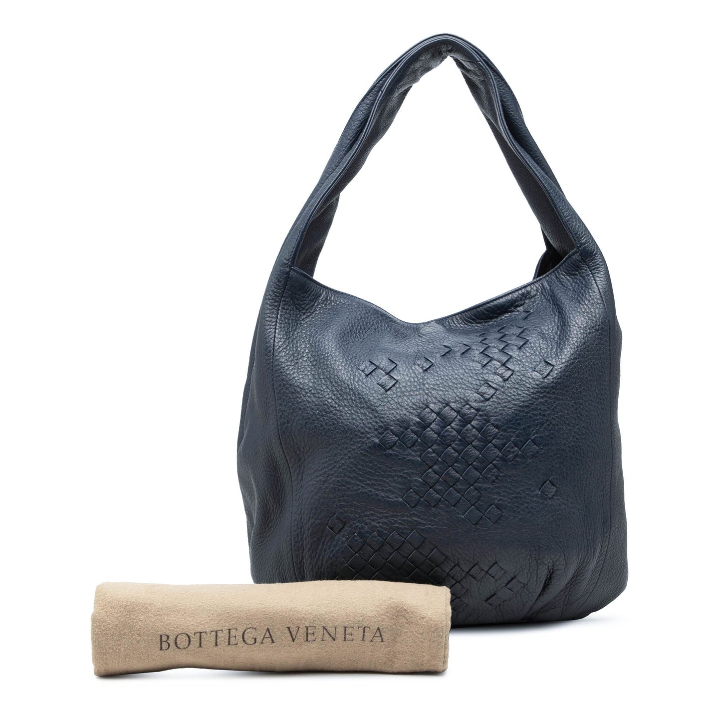 Bottega Veneta Intrecciato Trimmed Cervo Deerskin Hobo