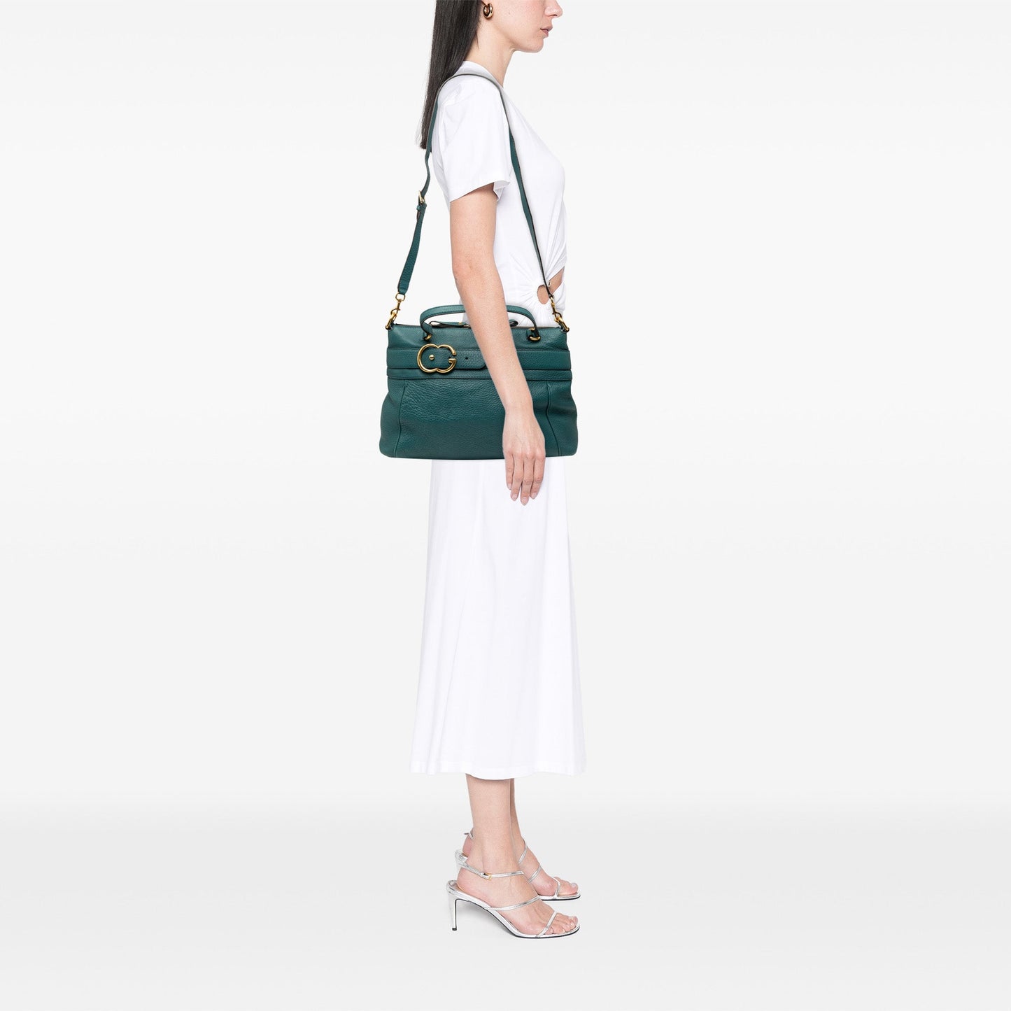 Gucci Medium Leather Ride Top Handle Bag