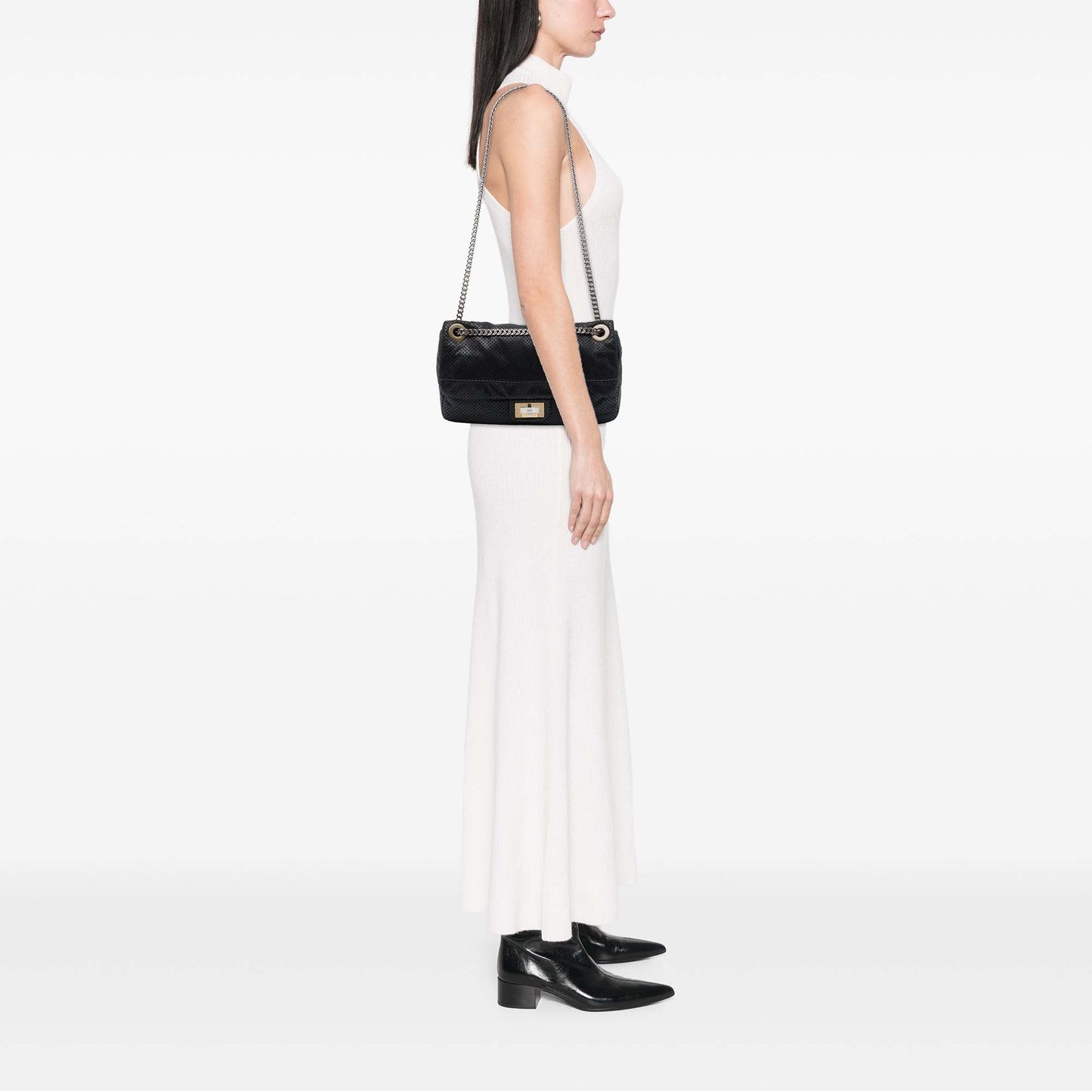 Chanel Medium Perforated Calfskin Reissue 2.55 Drill Flap