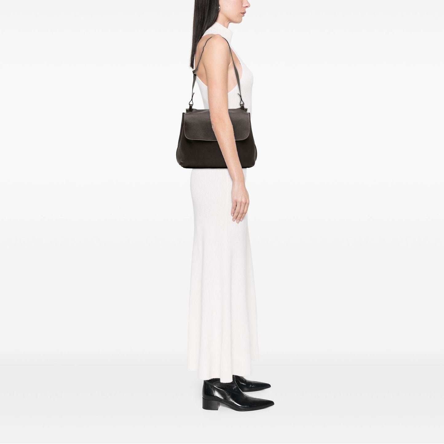 The Row Leather Shoulder Bag
