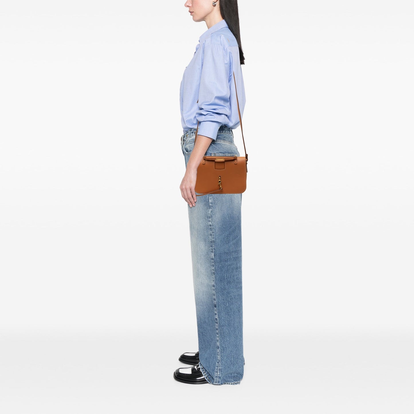 Saint Laurent Medium Lambskin Charlotte Messenger Bag