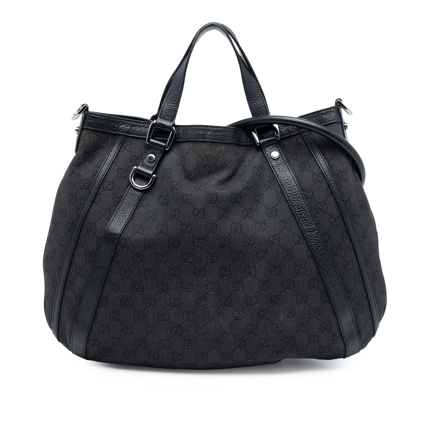 Gucci GG Denim Abbey D Ring Convertible Tote