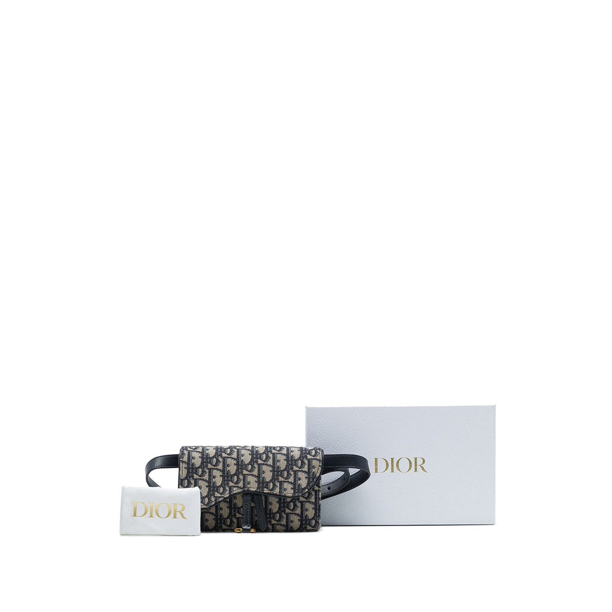 Dior Oblique Canvas Saddle Belt Bag