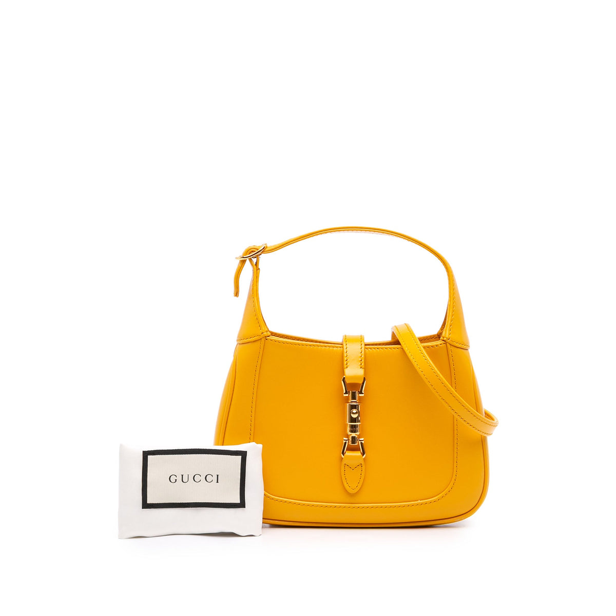 Gucci Mini Calfskin Jackie 1961 Crossbody — Yellow