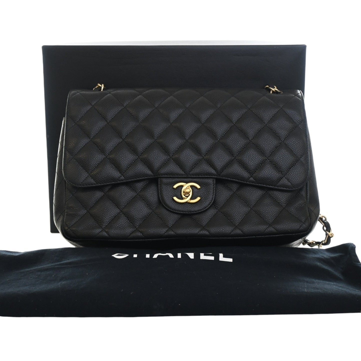 Chanel Jumbo Classic Caviar Double Flap