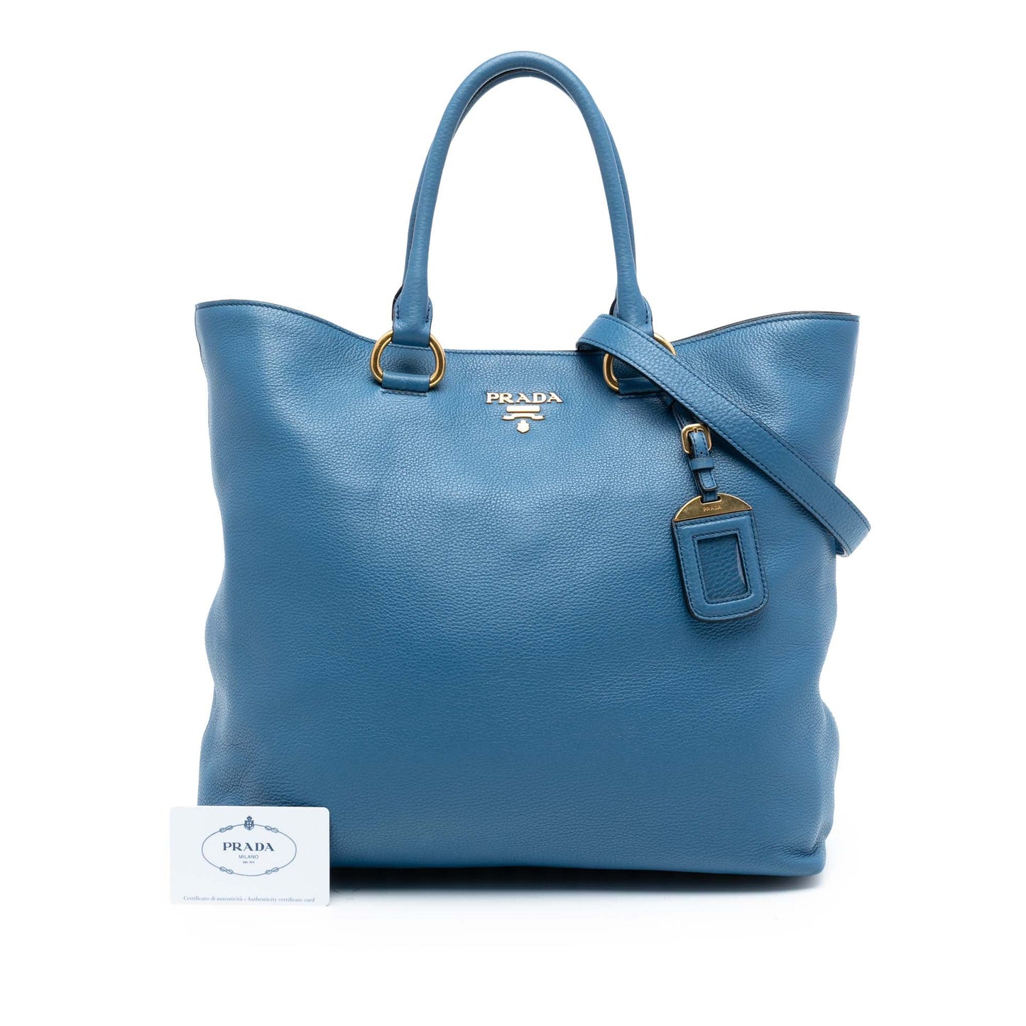 Prada Vitello Daino Open Convertible Tote