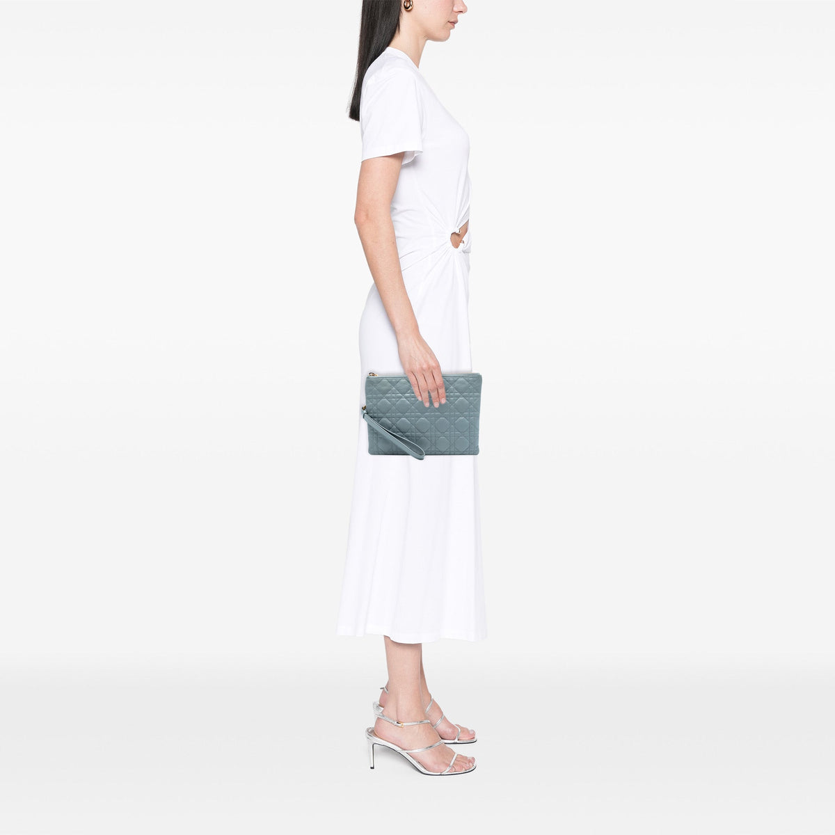Dior Medium Calfskin Cannage Caro Daily Pouch
