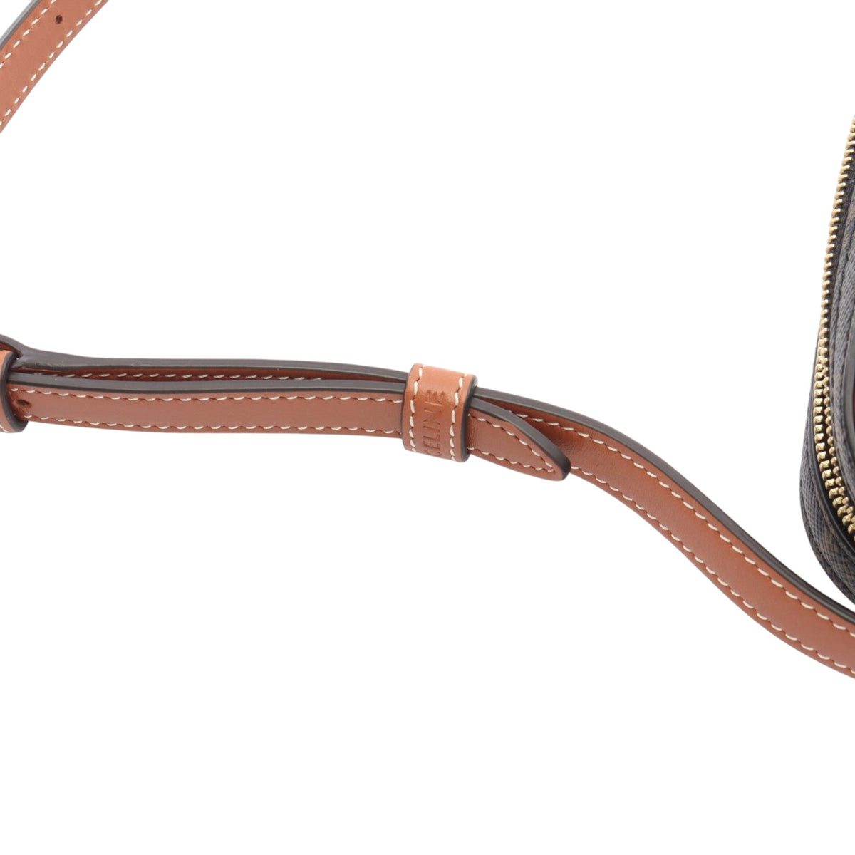 Celine Mini Triomphe Cuir Coated Canvas Camera Bag