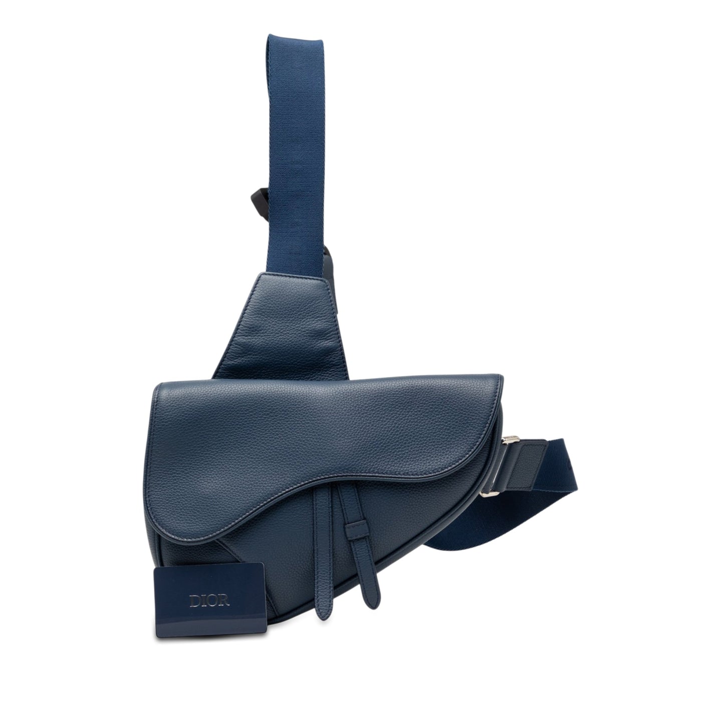 Dior Grained Calfskin Saddle Crossbody