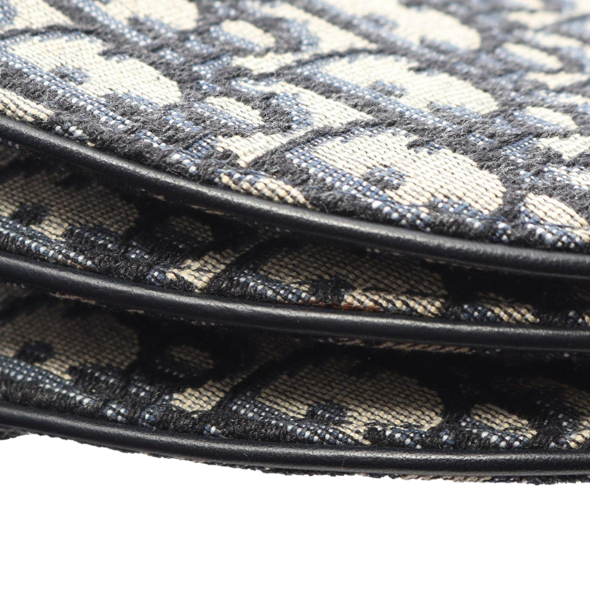 Dior Oblique Canvas Saddle Triple Zip Crossbody