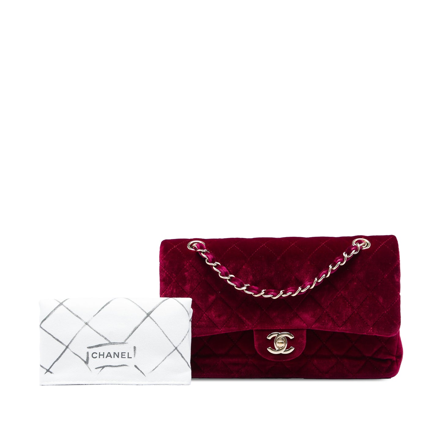 Chanel Medium Classic Velvet Double Flap