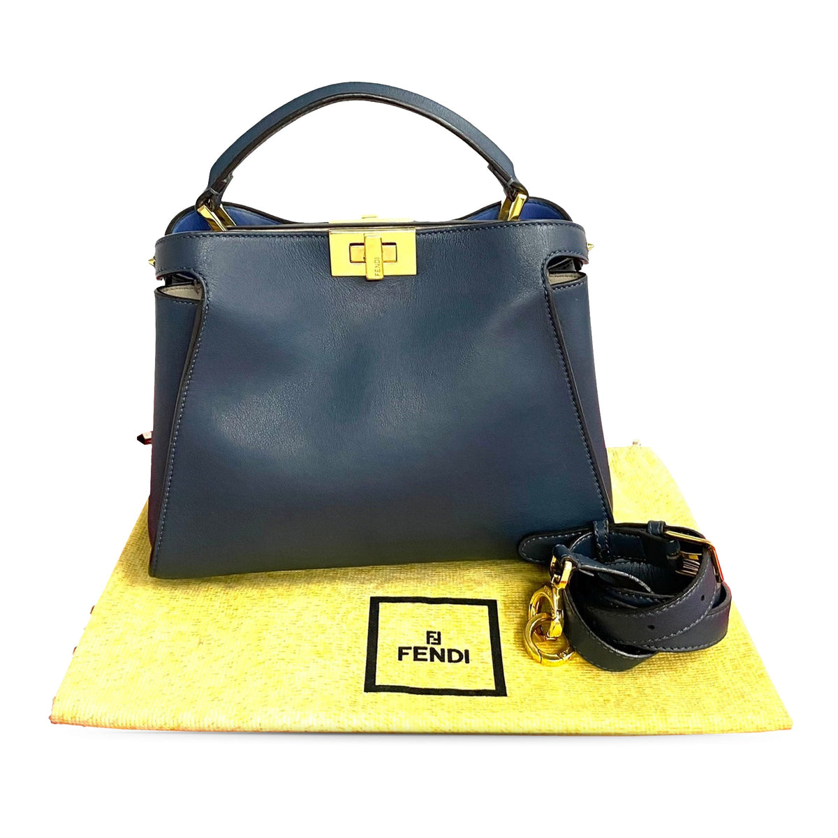 Fendi Medium Leather Iconic Essentially Peekaboo