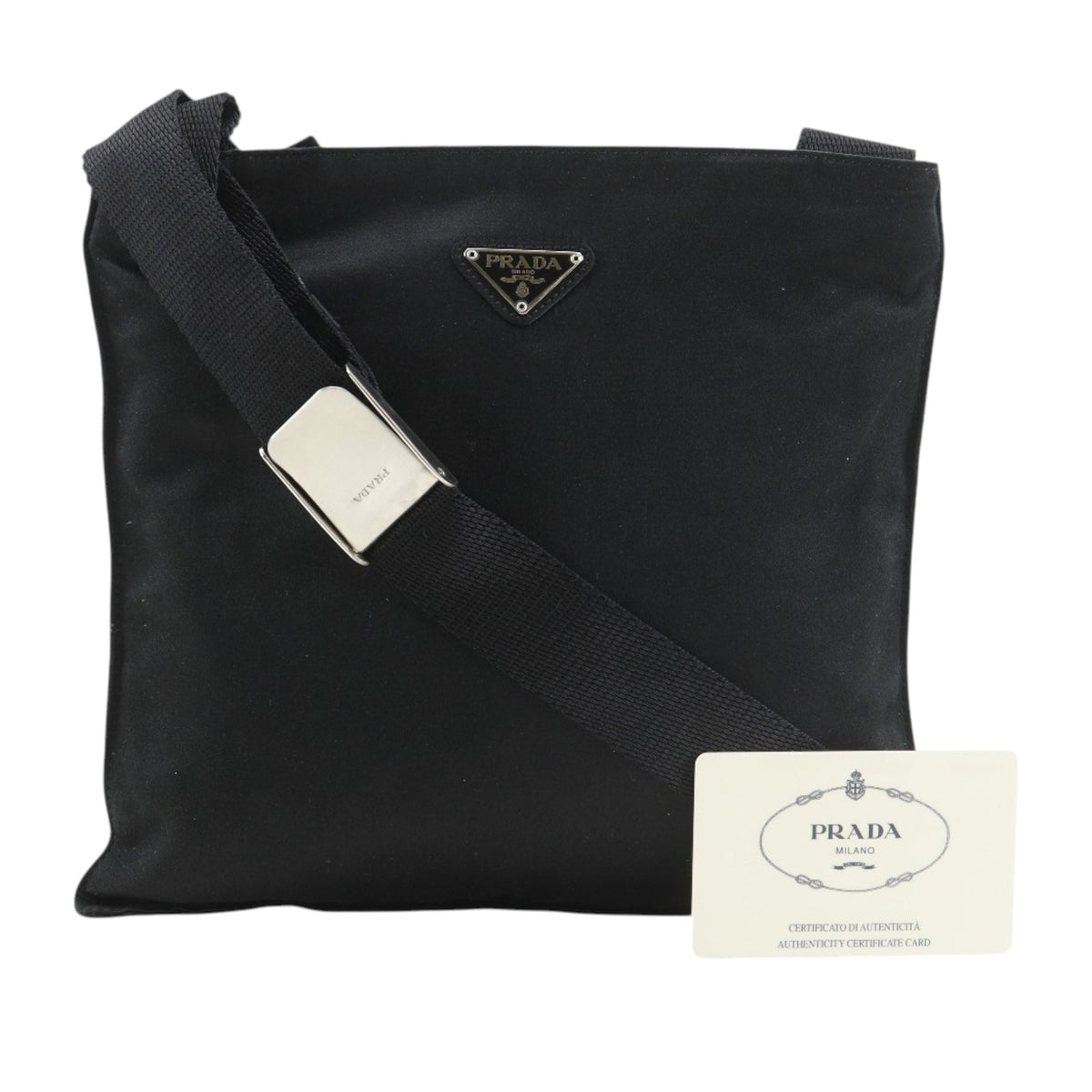 Prada Satin Zip Top Crossbody