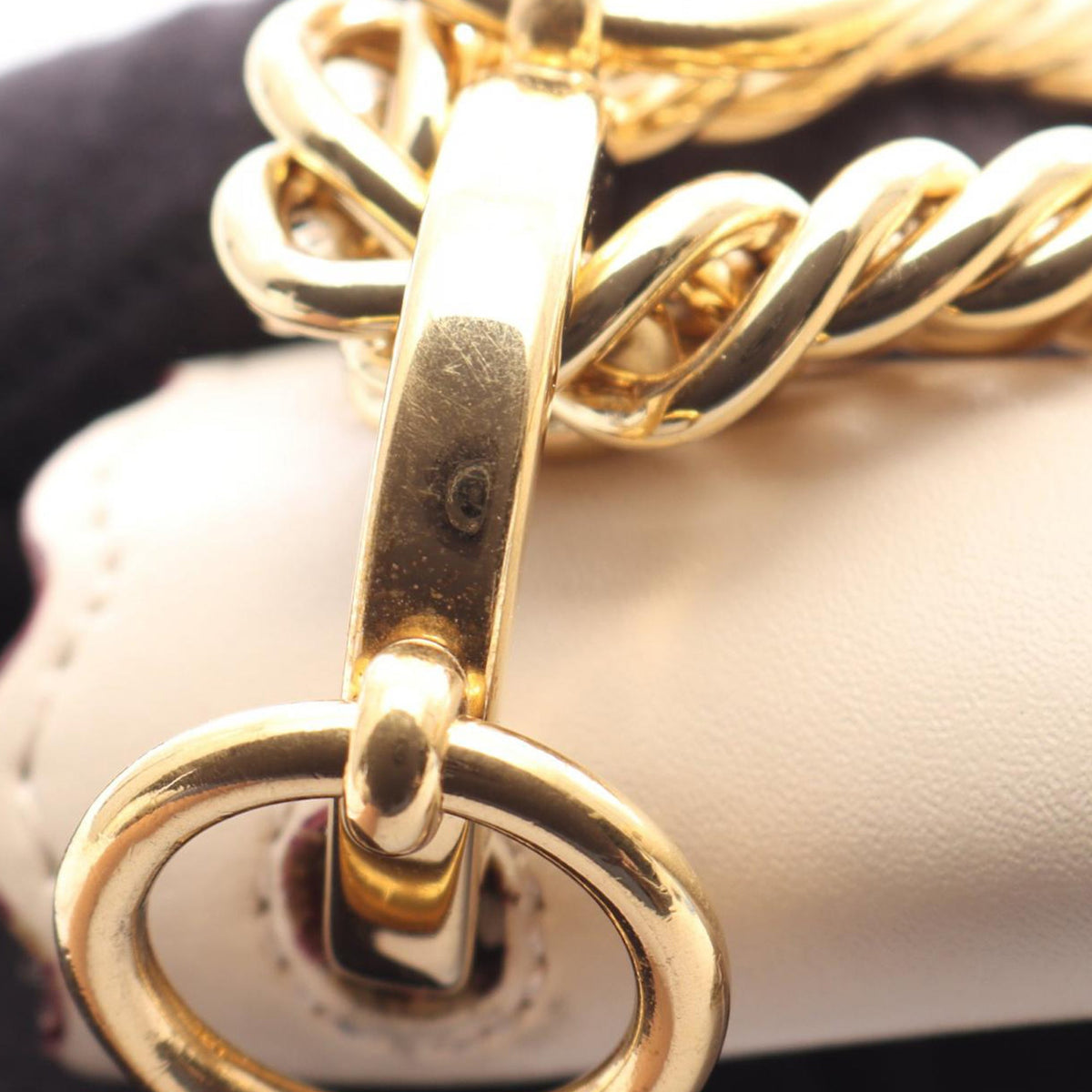 Fendi Small Leather Kan I Crossbody — Brown