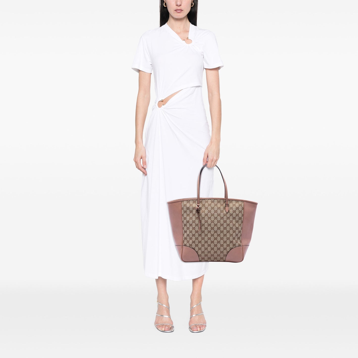Gucci GG Canvas and Leather Bree Tote