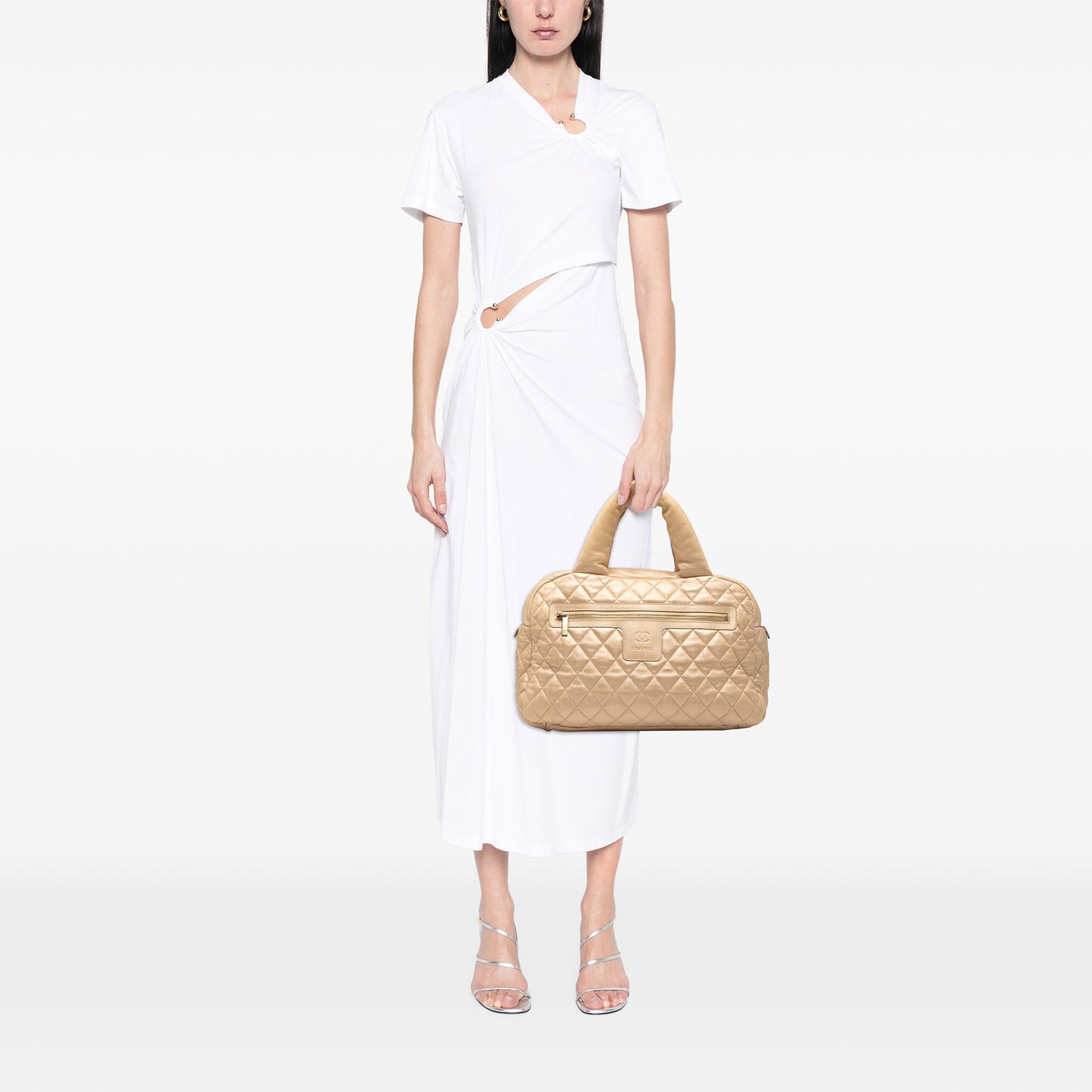 Chanel Quilted Lambskin Coco Cocoon Bowler Bag