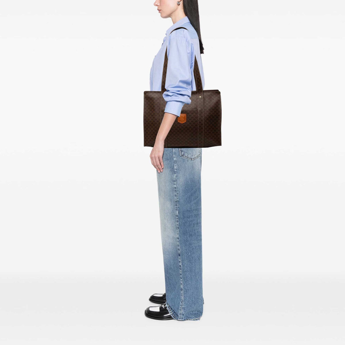 Celine Macadam Coated Canvas Tote