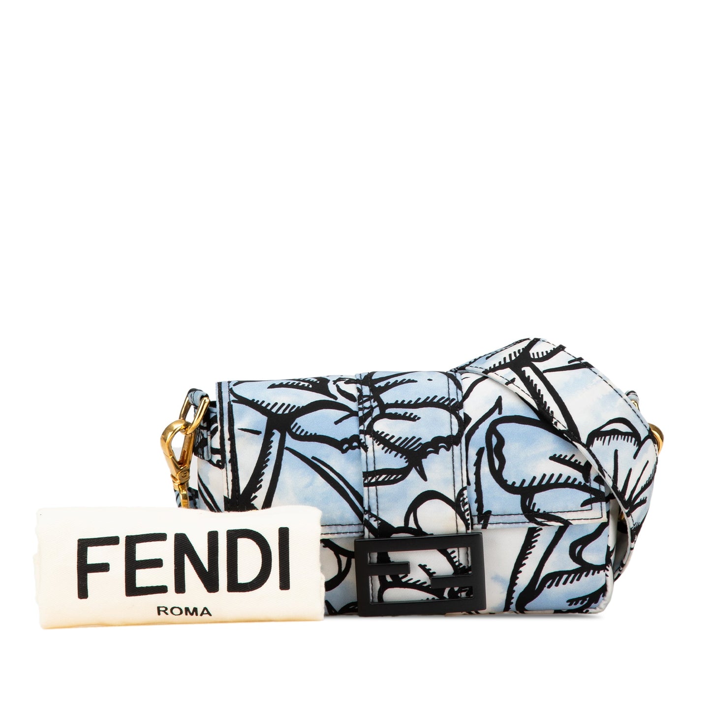 Fendi Joshua Vides Mini Nylon Convertible Baguette Crossbody