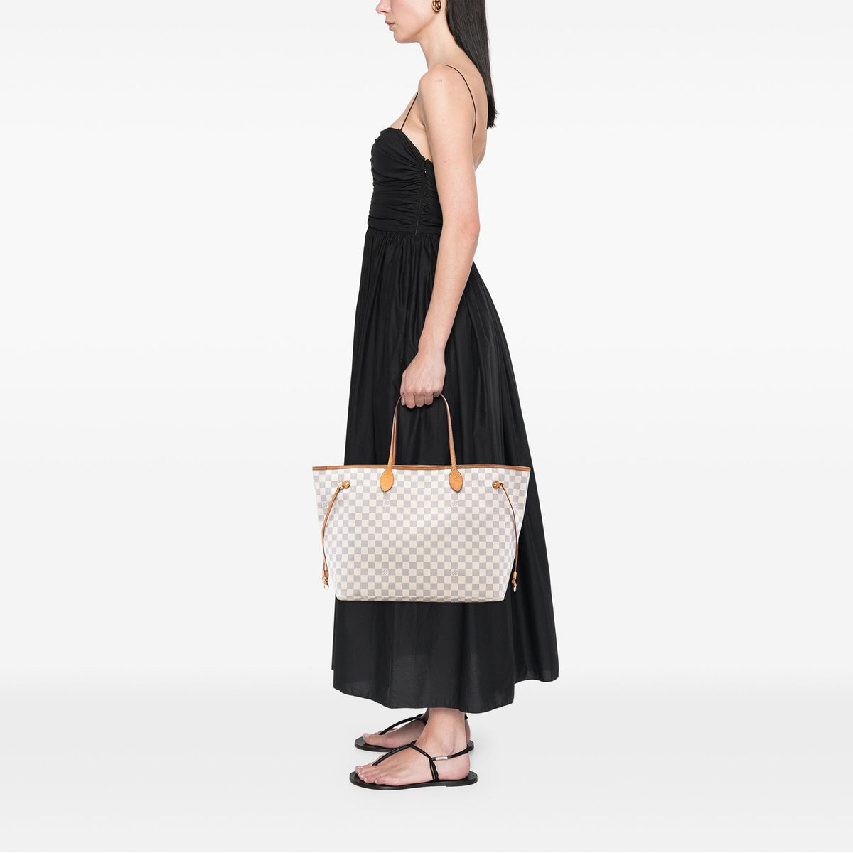 Louis Vuitton Damier Azur Neverfull GM — White