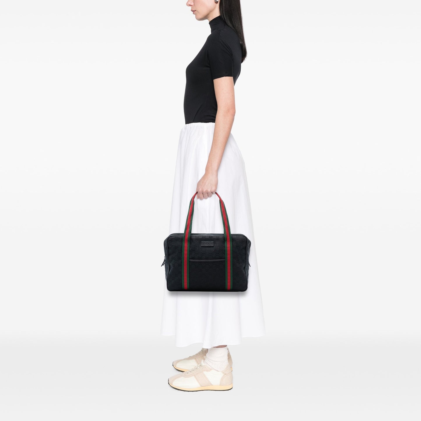 GG Canvas Web Business Bag