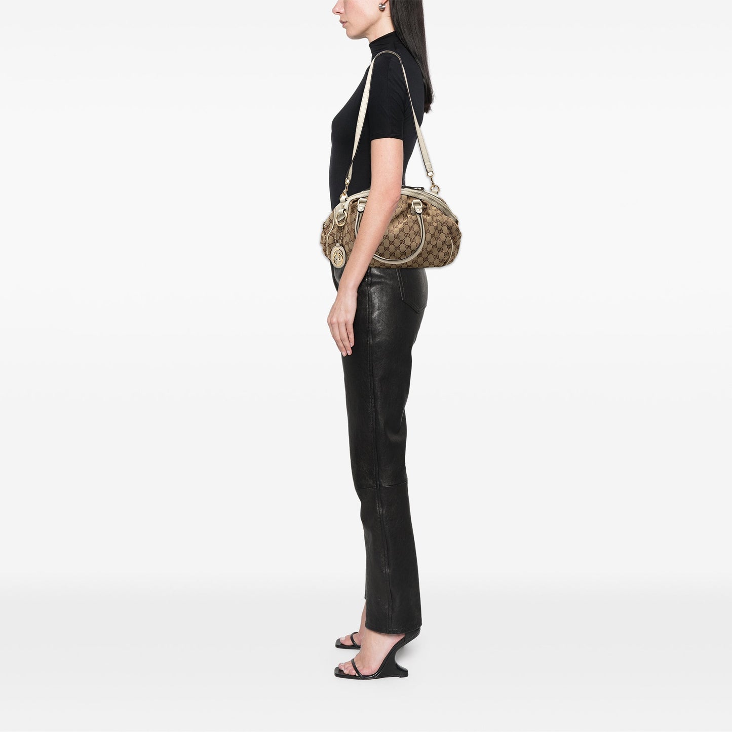 Gucci GG Canvas Sukey Satchel