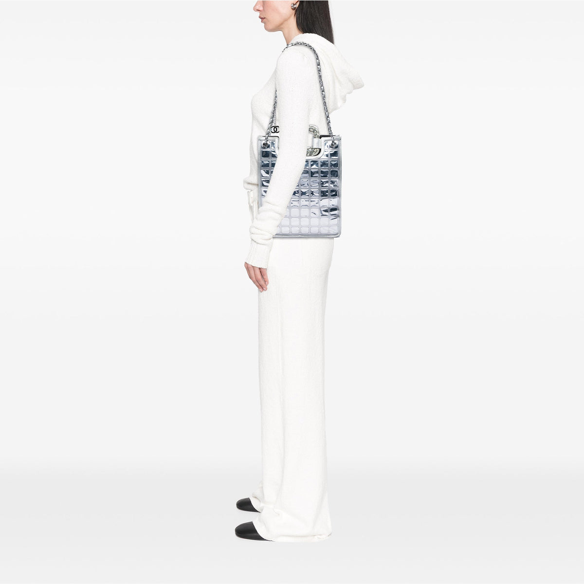 Chanel CC Vinyl Ice Cube Shopper Tote