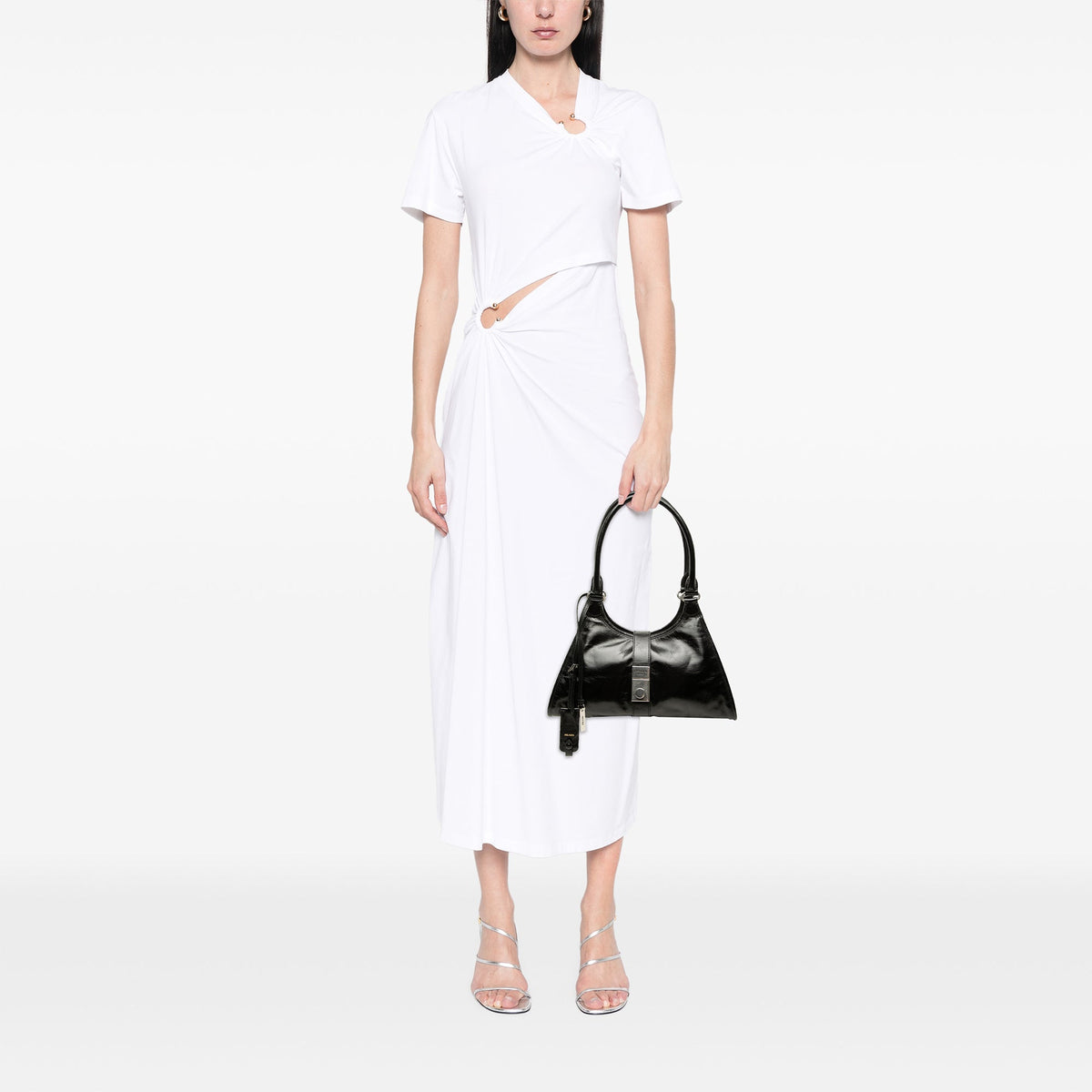 Prada Medium Glossy Calfskin Shoulder Bag