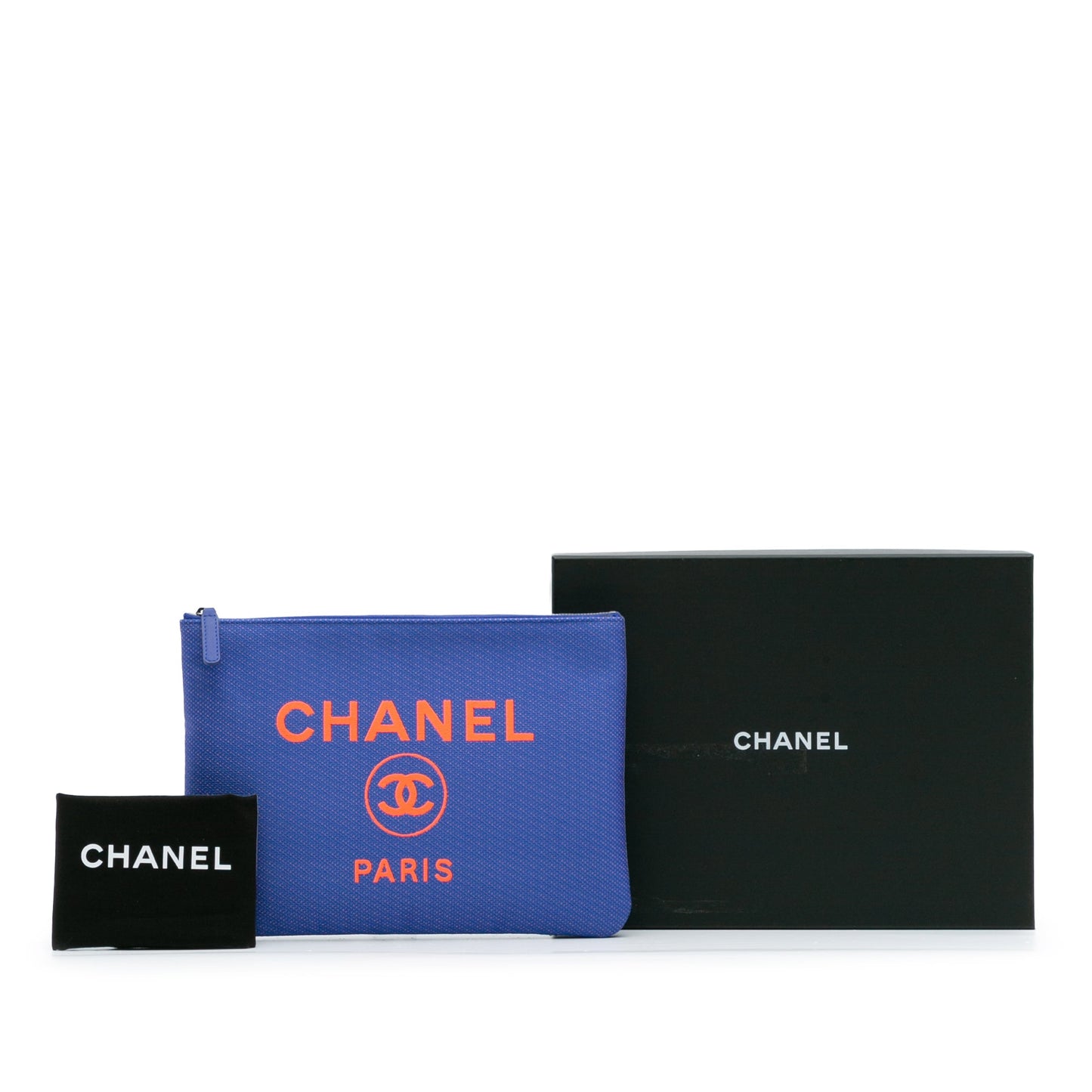 Chanel Medium Tweed Deauville O Case Clutch
