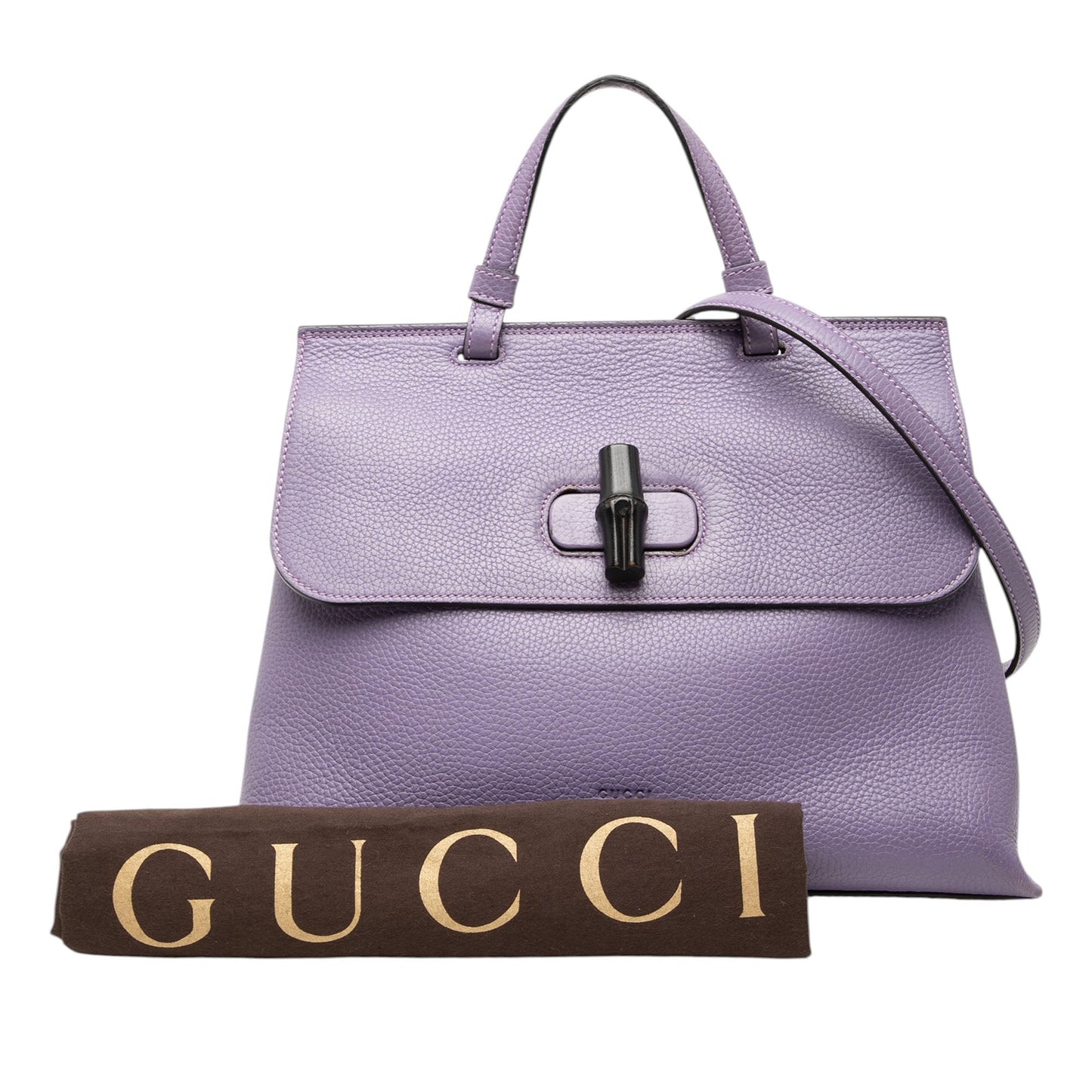 Gucci Medium Calfskin Bamboo Daily Satchel